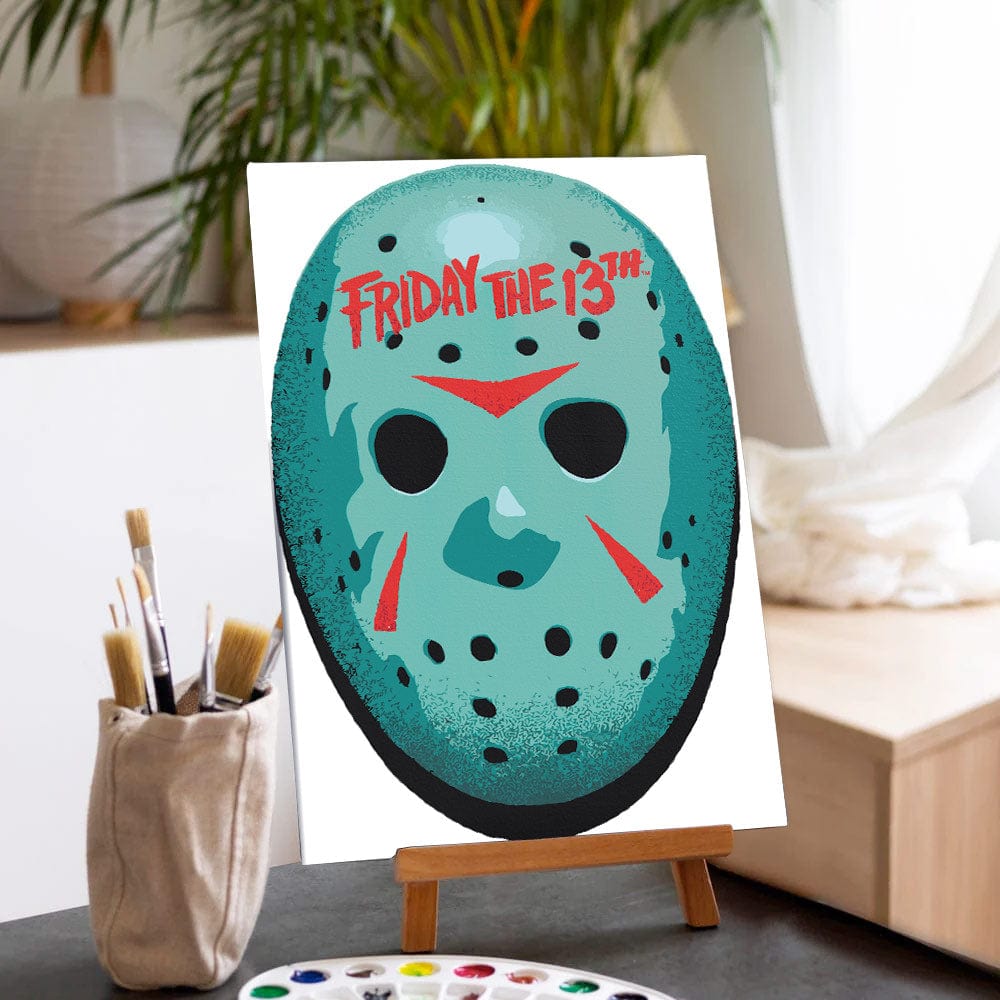 Painting By Numbers Kits 13.8" x 19.7" (35x50cm) Jason's Mask - Paint By Numbers Kit