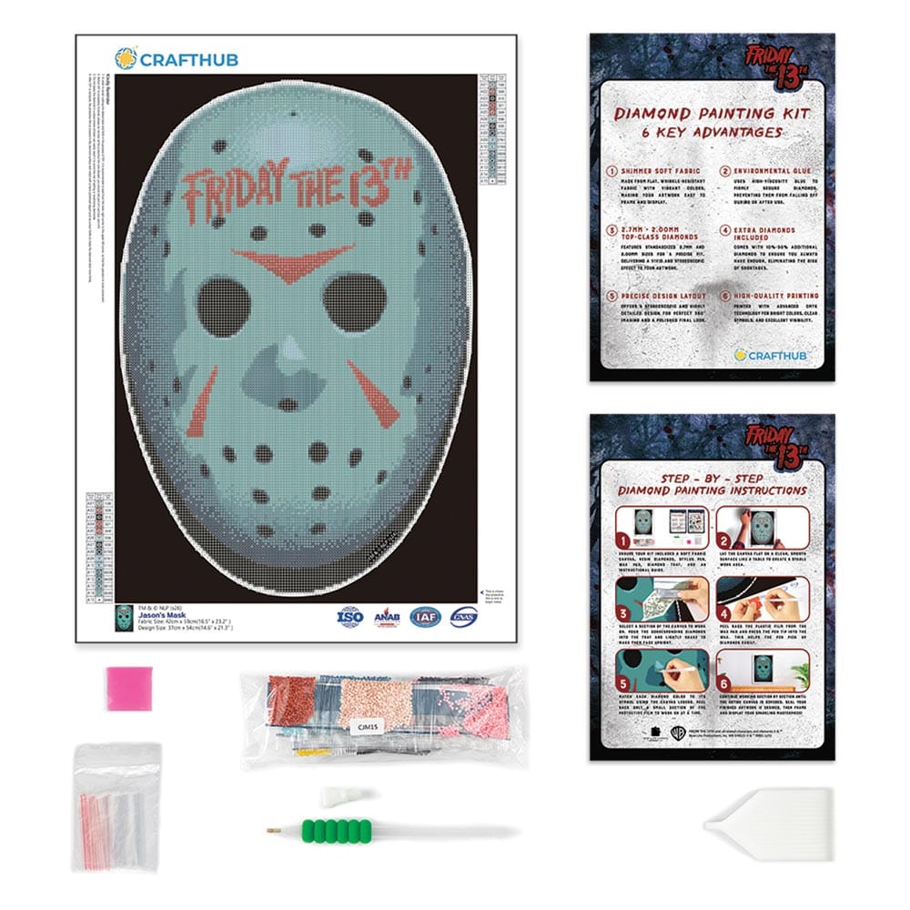 Diamond Painting Kits 17.7" x 21.7" / 45cm x 55cm Jason's Mask - Diamond Painting Kit
