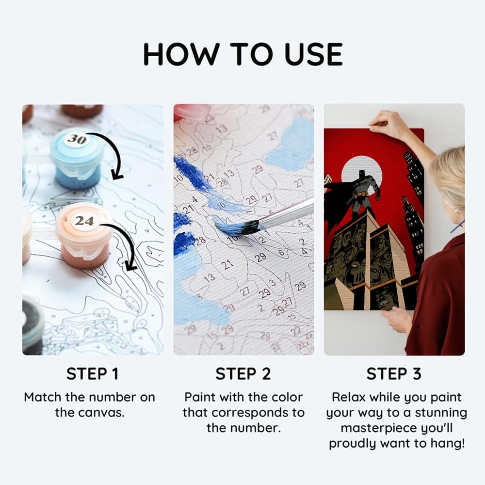 Painting By Numbers Kits 15.7" x 23.6" (40x60cm) The Gotham Guardian - Paint By Numbers Kit