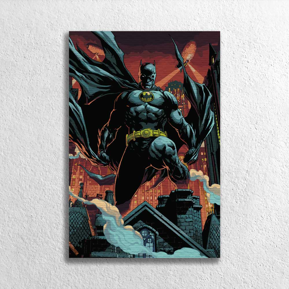 Painting By Numbers Kits 15.7" x 23.6" (40x60cm) Batman Gotham's Vigilante - Paint By Numbers Kit