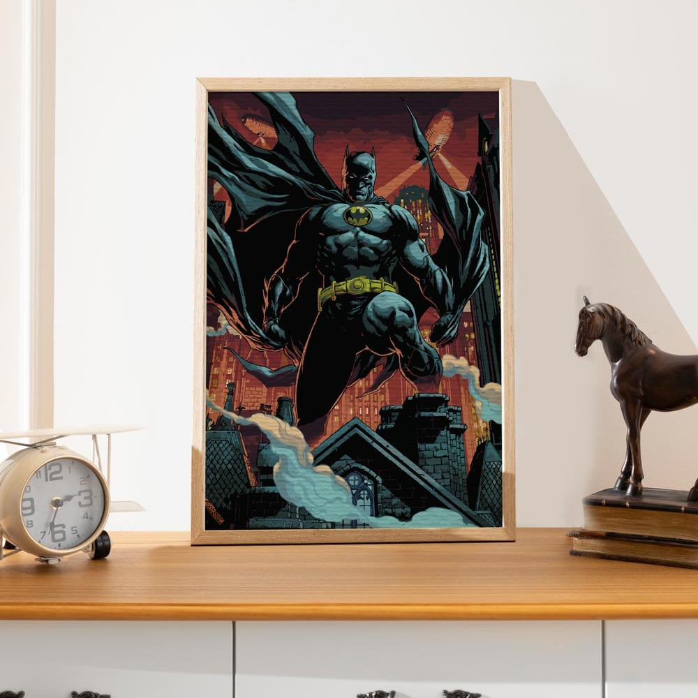 Painting By Numbers Kits 15.7" x 23.6" (40x60cm) Batman Gotham's Vigilante - Paint By Numbers Kit