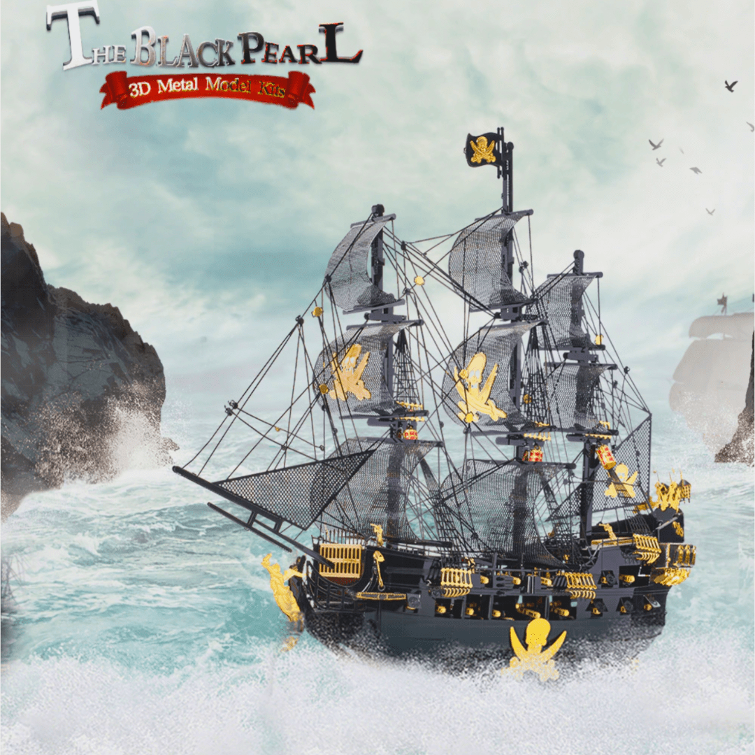 Black Pearl Pirate Ship 3D Metal Puzzle Black Pearl Pirate Ship 3D Metal Puzzle
