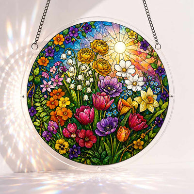 Acrylic Jigsaw Puzzle S - (7 inch) Spring Garden - Acrylic Jigsaw Puzzle