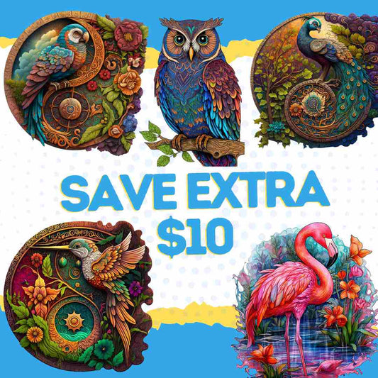 Puzzle Accessories A5: TOP 5 BEST BIRDS SELLING Wooden Jigsaw Puzzles Top 5 Birds Wooden Jigsaw Puzzles (Up to $20 Off + Free Shipping)