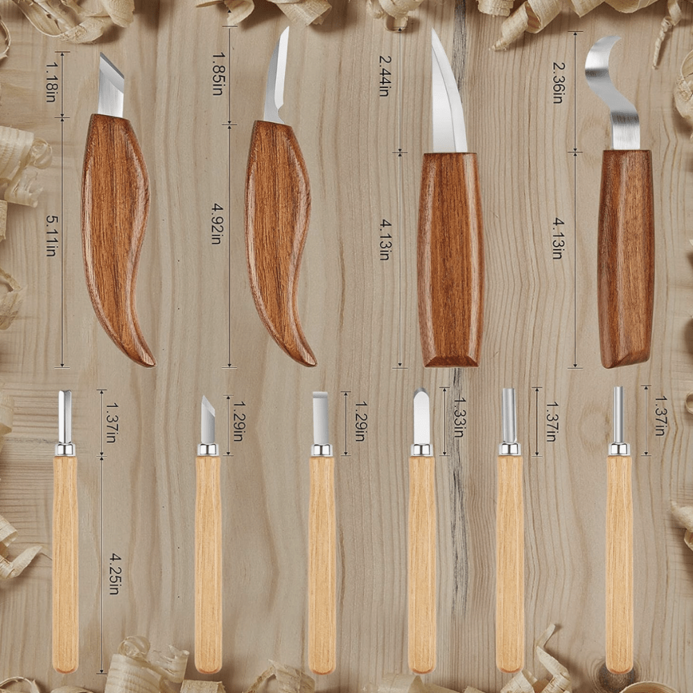 Puzzle Accessories 10 IN 1 WOOD CARVING TOOL SET