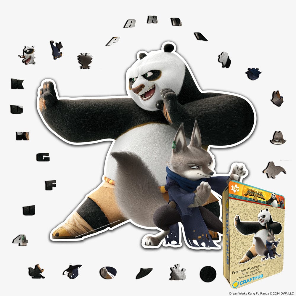 Animal Jigsaw Puzzle > Wooden Jigsaw Puzzle > Jigsaw Puzzle A4 + Wooden Gift Box Train Hard Battle Easy - Wooden Jigsaw Puzzle