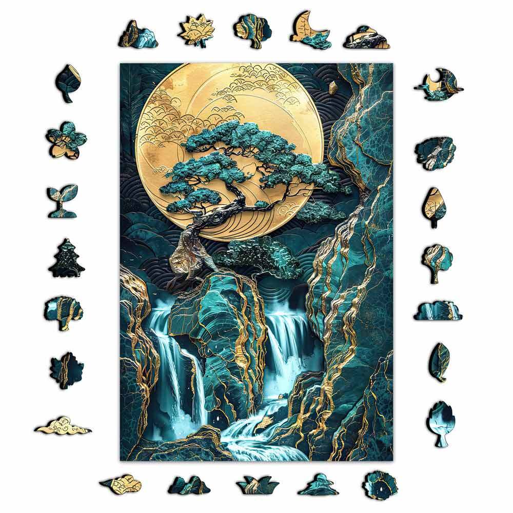 A5 Golden Tree Harmony - Jigsaw Puzzle