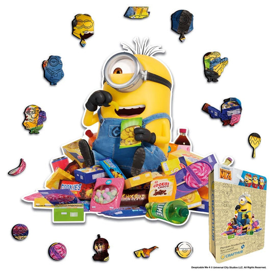 Animal Jigsaw Puzzle > Wooden Jigsaw Puzzle > Jigsaw Puzzle A4 + Wooden Gift Box Snack Attack - Wooden Jigsaw Puzzle