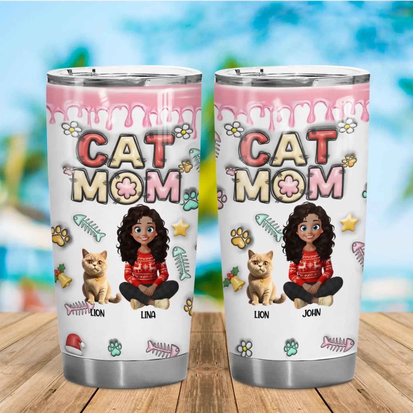 Personalized Tumblers All You Need Is Love And A Cat - Personalized Cat Lovers Custom Tumbler