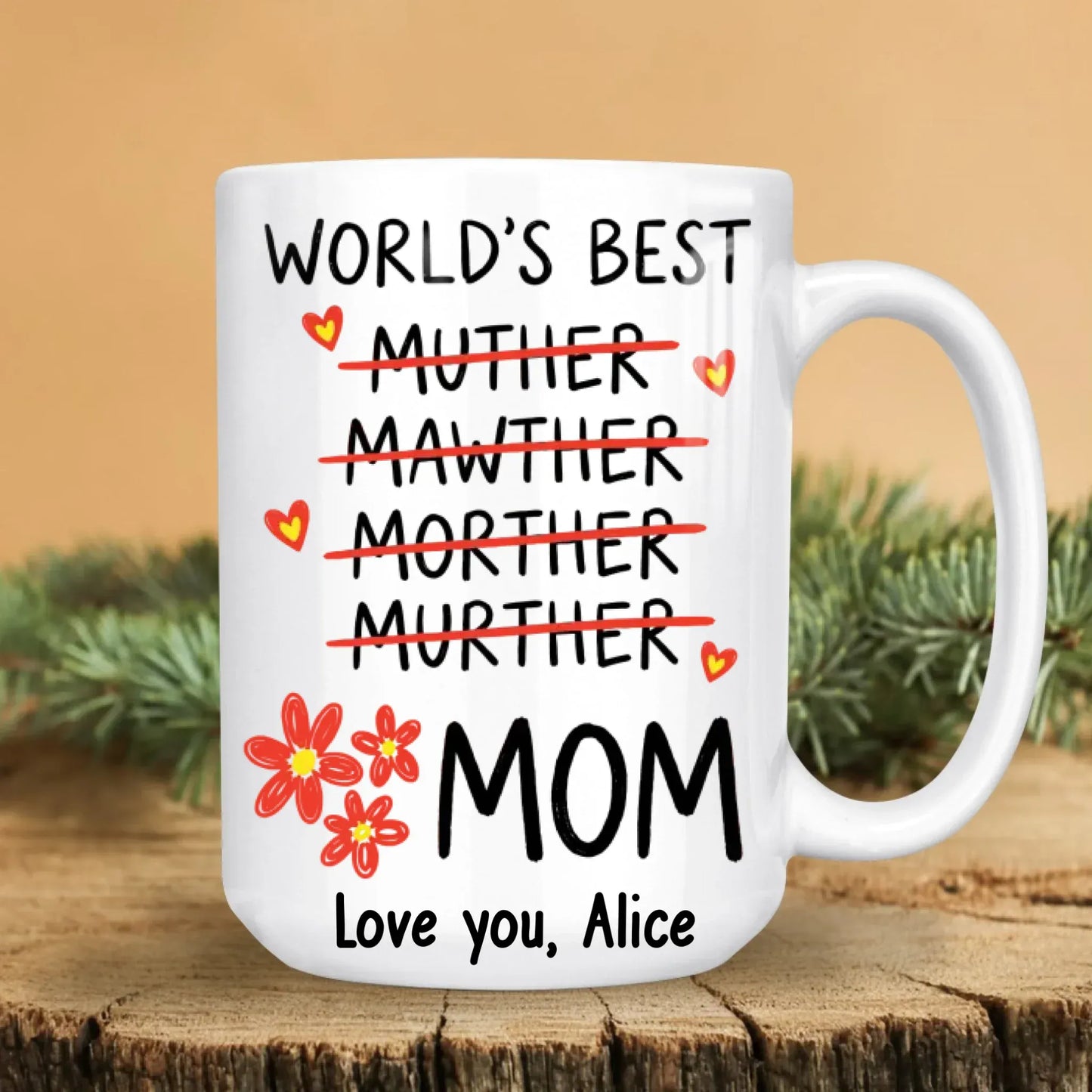 A Parent's Love Is Whole No Matter How Many Times Divided - Personalized Family Custom Ceramic Mug