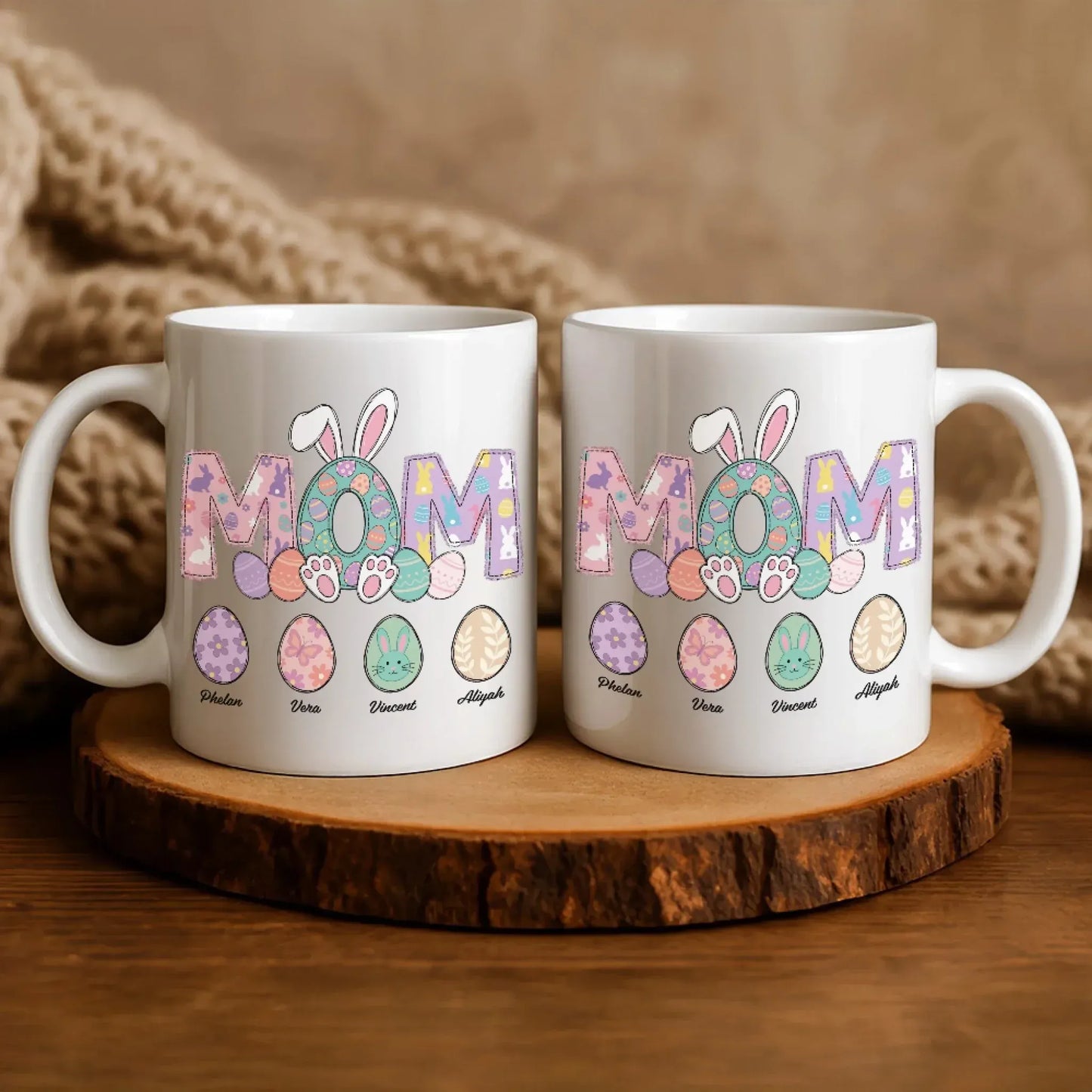 Personalized Mugs A Mother's Arms Are Made Of Tenderness And Children Sleep Soundly In Them - Personalized Easter Day Custom Ceramic Mug