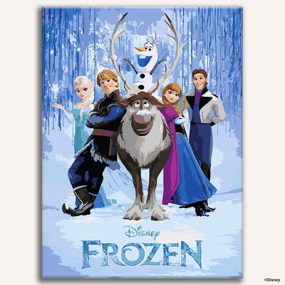 Painting By Numbers Kits 14.6" x 19.7" (37x50cm) Frozen Journey - Paint By Numbers Kit