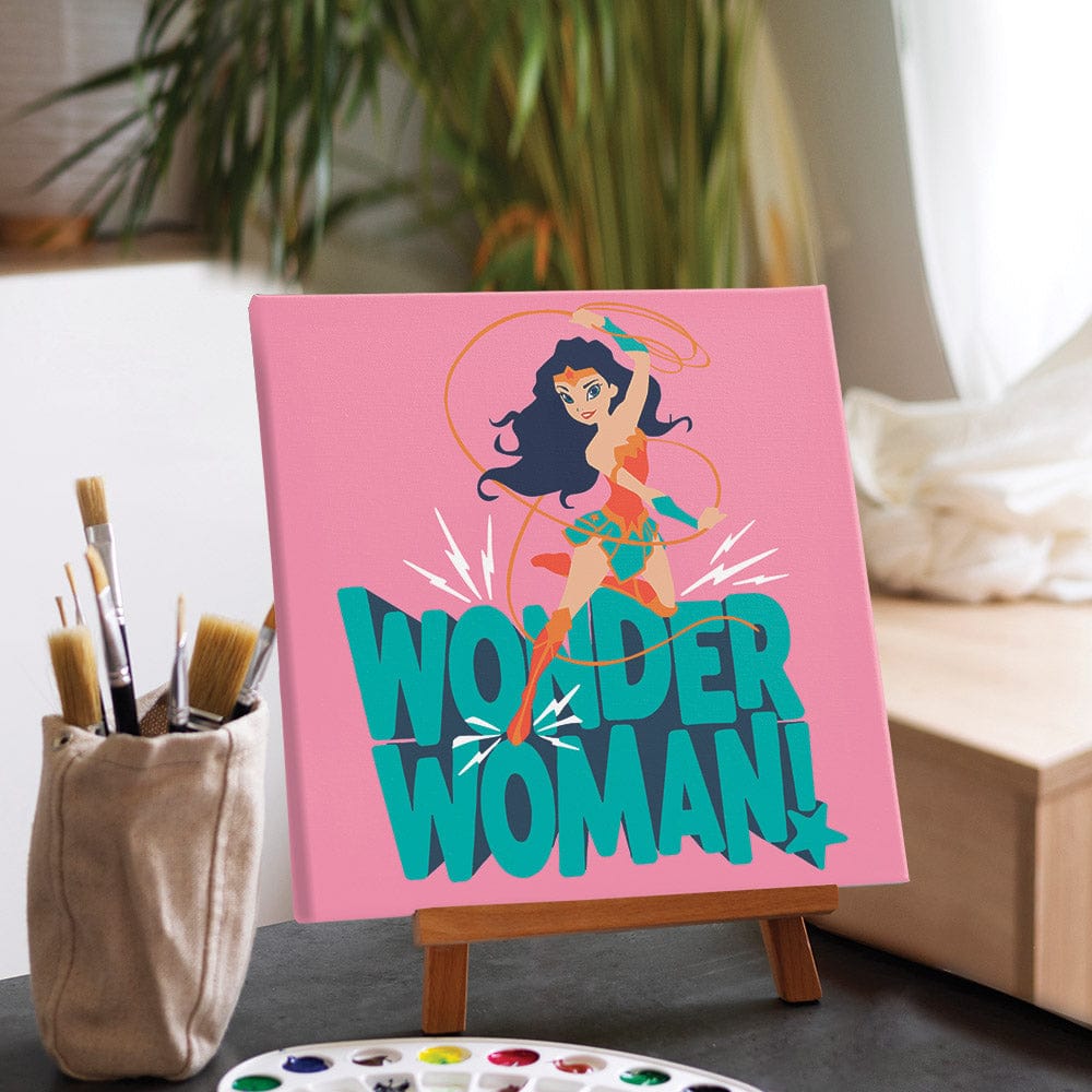 Painting By Numbers Kits 9.8" x 9.8" (25x25cm) Wonder Woman - Paint By Numbers Kit