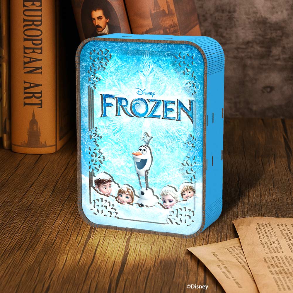 3D DIY Wooden Puzzle Night Lamps Frozen Magic Glow Frozen Magic Glow - 3D DIY Wooden Puzzle Night Lamp