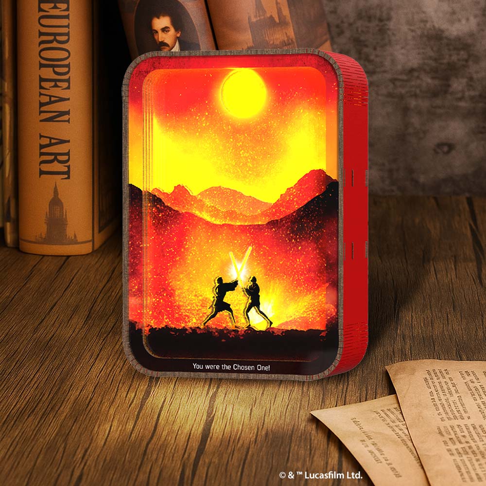 3D DIY Wooden Puzzle Night Lamps Mustafar Battle Mustafar Battle - 3D DIY Wooden Puzzle Night Lamp
