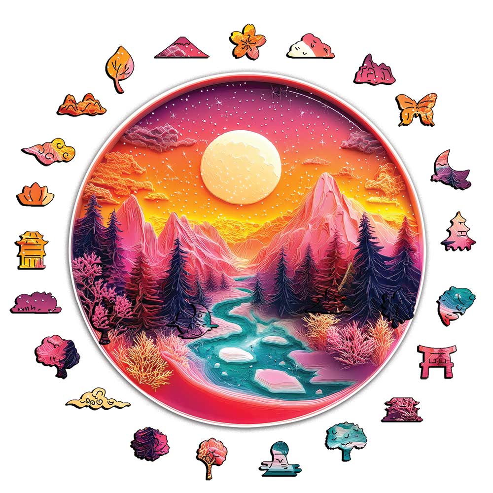 Animal Jigsaw Puzzle > Wooden Jigsaw Puzzle > Jigsaw Puzzle A5 Golden Sunrise - Jigsaw Puzzle