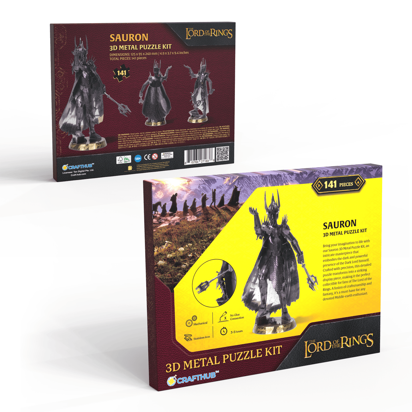 LARGE SIZE Sauron - 3D Metal Puzzle