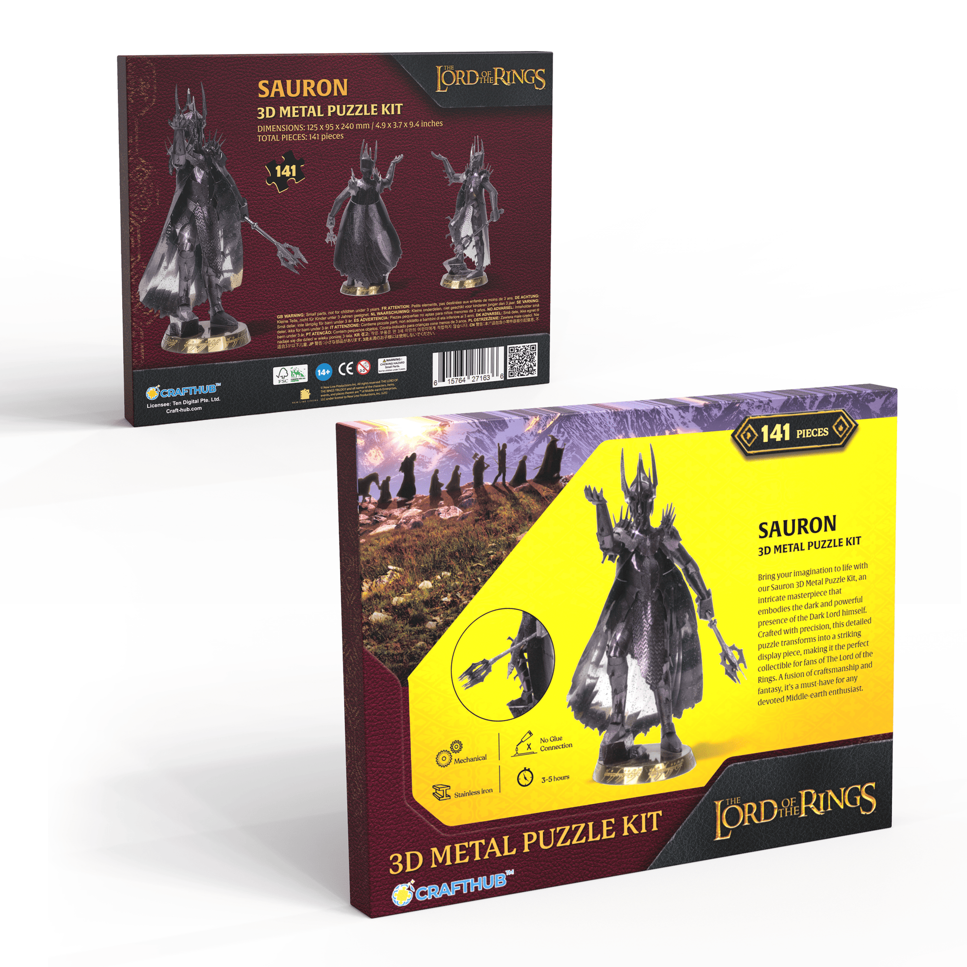 LARGE SIZE Sauron - 3D Metal Puzzle