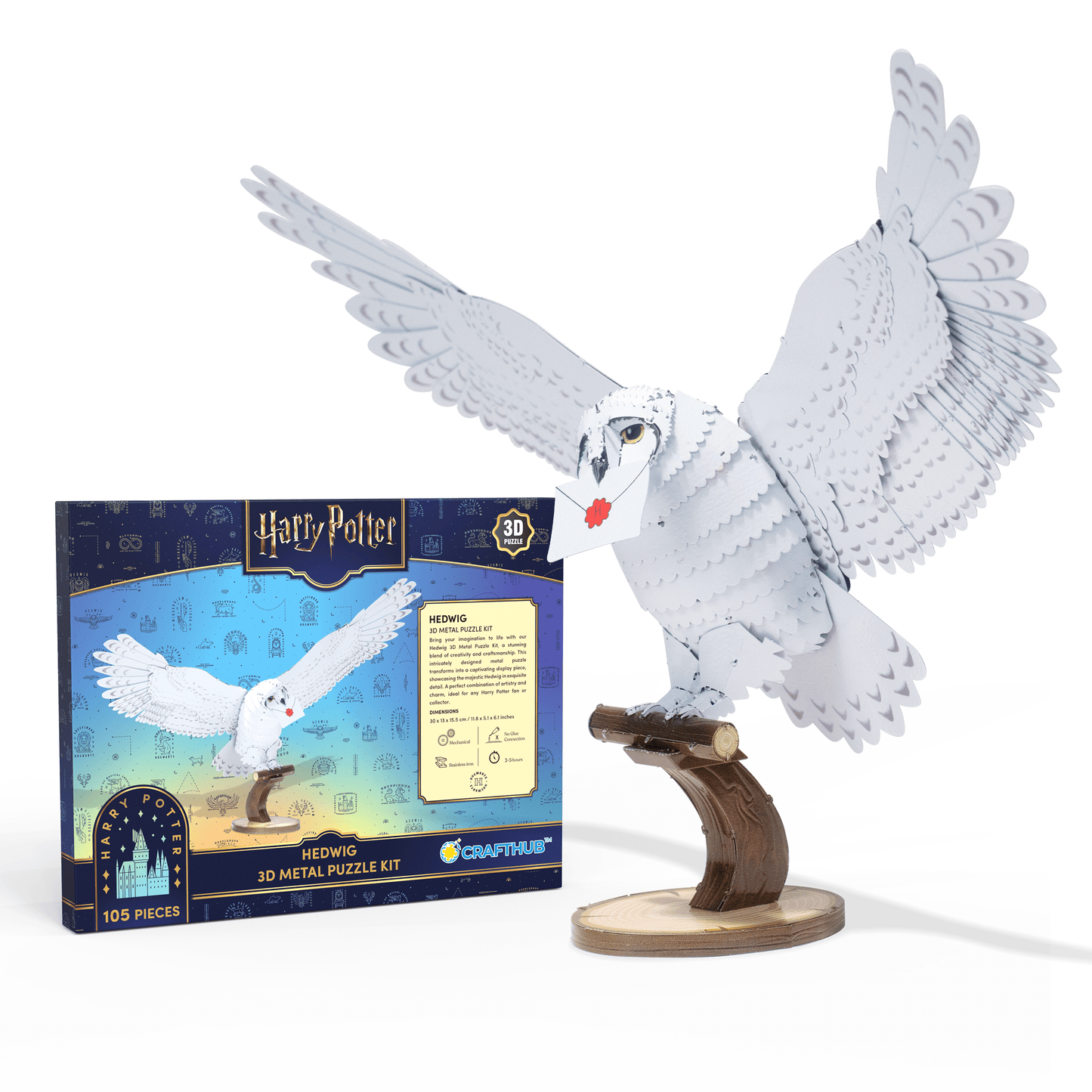3D Metal Puzzle Hedwig - 3D Metal Puzzle