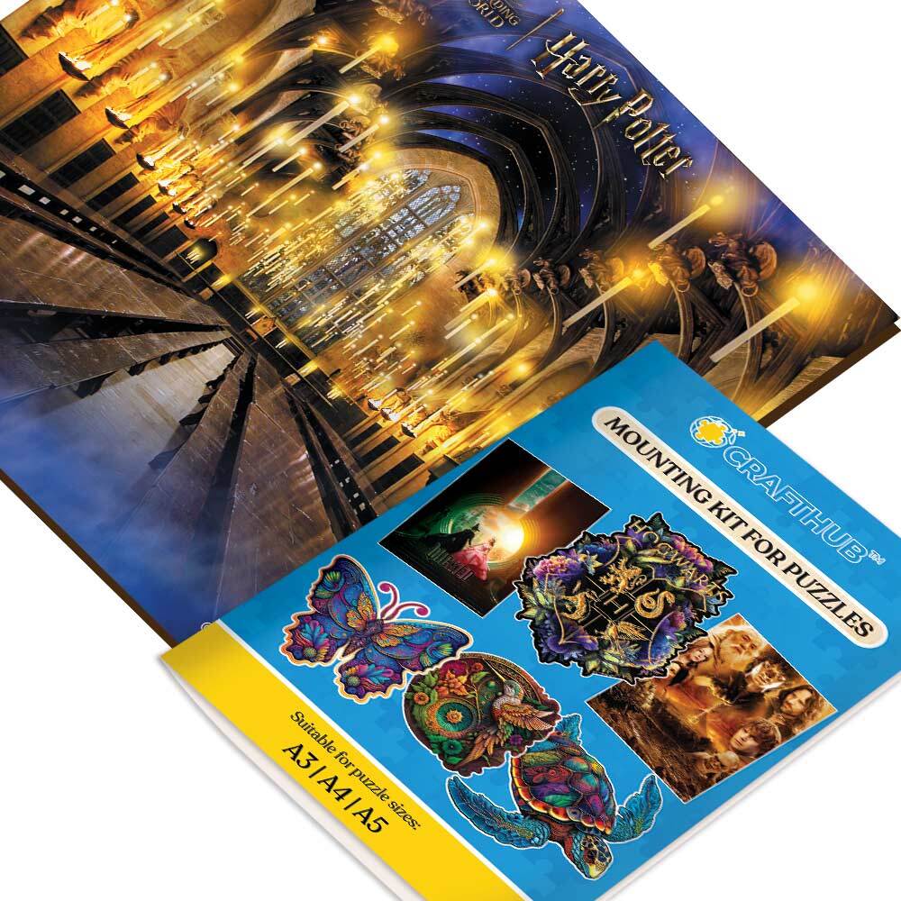 Wooden Jigsaw Puzzles A2+ Wooden Gift Box & Mounting Kit - Save $10 Today Harry Potter The Great Hall Wooden Jigsaw Puzzle