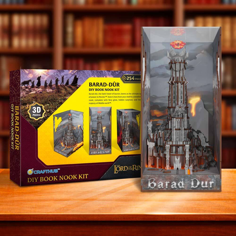 Book Nook Kits 254 Pieces | 17.8×12×24.5 cm (7.0" × 4.7" × 9.6") Barad Dur - DIY Book Nook Kit