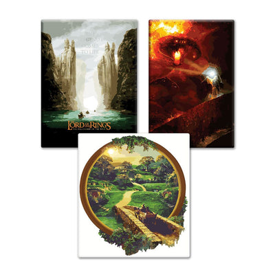 Painting By Numbers Kits 15.7" x 23.6" (40x60cm) 3-Pack The Lord of The Rings™ Paint By Numbers Kit Set