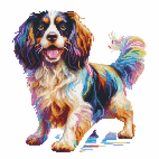 40x40cm Sprocker English Springer Spaniel Dog - Diamond Painting Kit