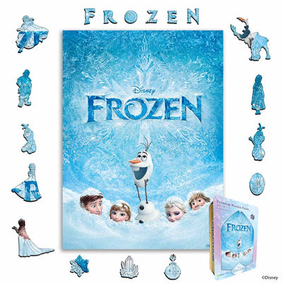 Wooden Jigsaw Puzzles A4 + Wooden Gift Box Snowy Friends – Wooden Jigsaw Puzzle