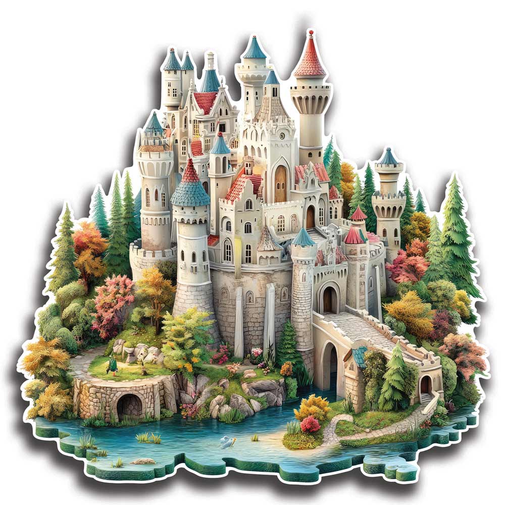 Animal Jigsaw Puzzle > Wooden Jigsaw Puzzle > Jigsaw Puzzle Fairytale Castle - Jigsaw Puzzle