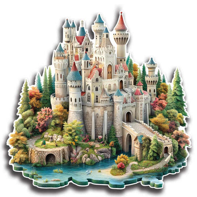 Animal Jigsaw Puzzle > Wooden Jigsaw Puzzle > Jigsaw Puzzle Fairytale Castle - Jigsaw Puzzle