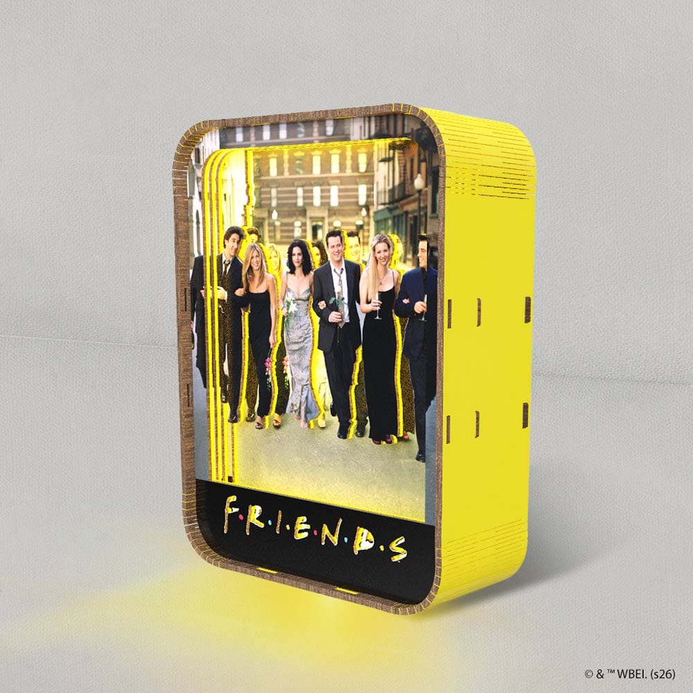 3D DIY Wooden Puzzle Night Lamps Friends Friends - 3D DIY Wooden Puzzle Night Lamp