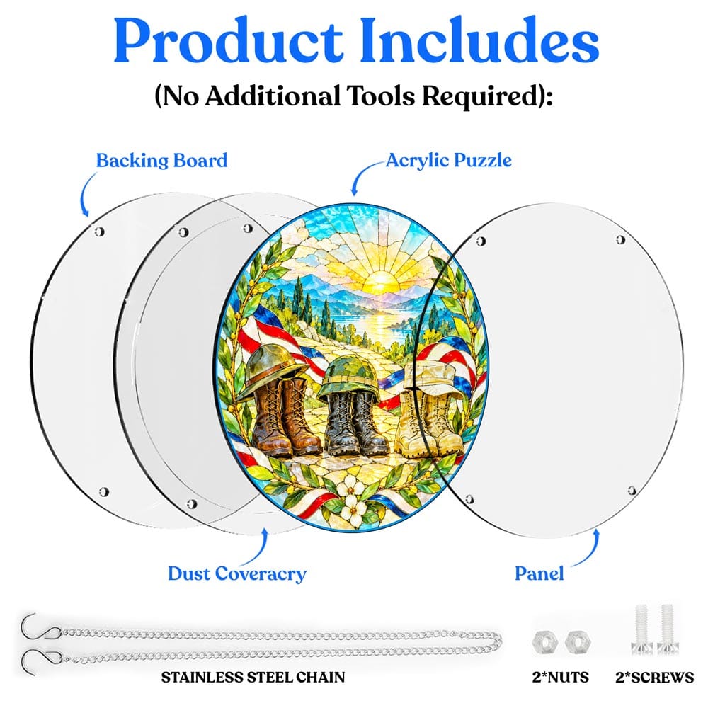 Acrylic Jigsaw Puzzle Acrylic Jigsaw Puzzle Suncatcher - Generations of Service