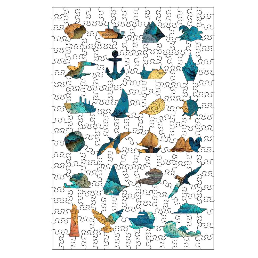 Animal Jigsaw Puzzle > Wooden Jigsaw Puzzle > Jigsaw Puzzle Sea of Maps - Jigsaw Puzzle