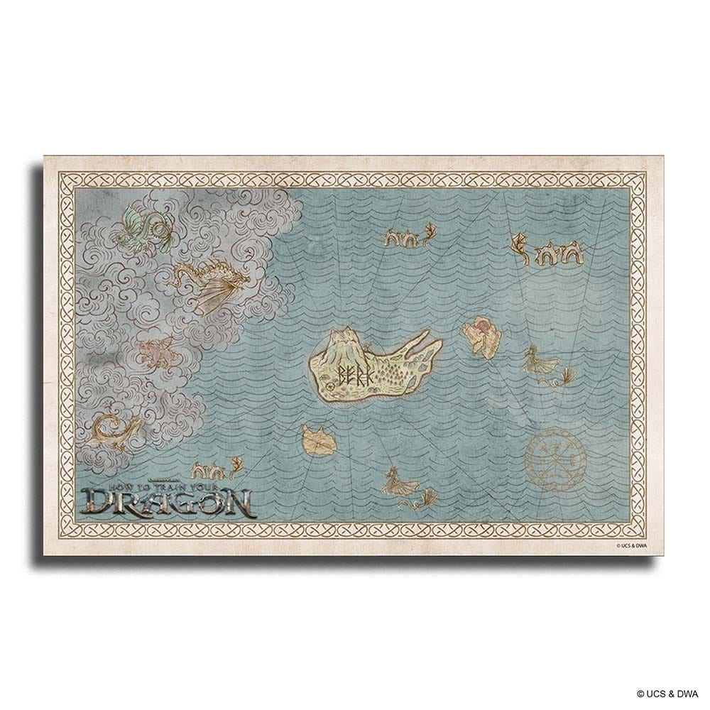 Animal Jigsaw Puzzle > Wooden Jigsaw Puzzle > Jigsaw Puzzle Map of Berk and the Dragon Isles - Wooden Jigsaw Puzzle