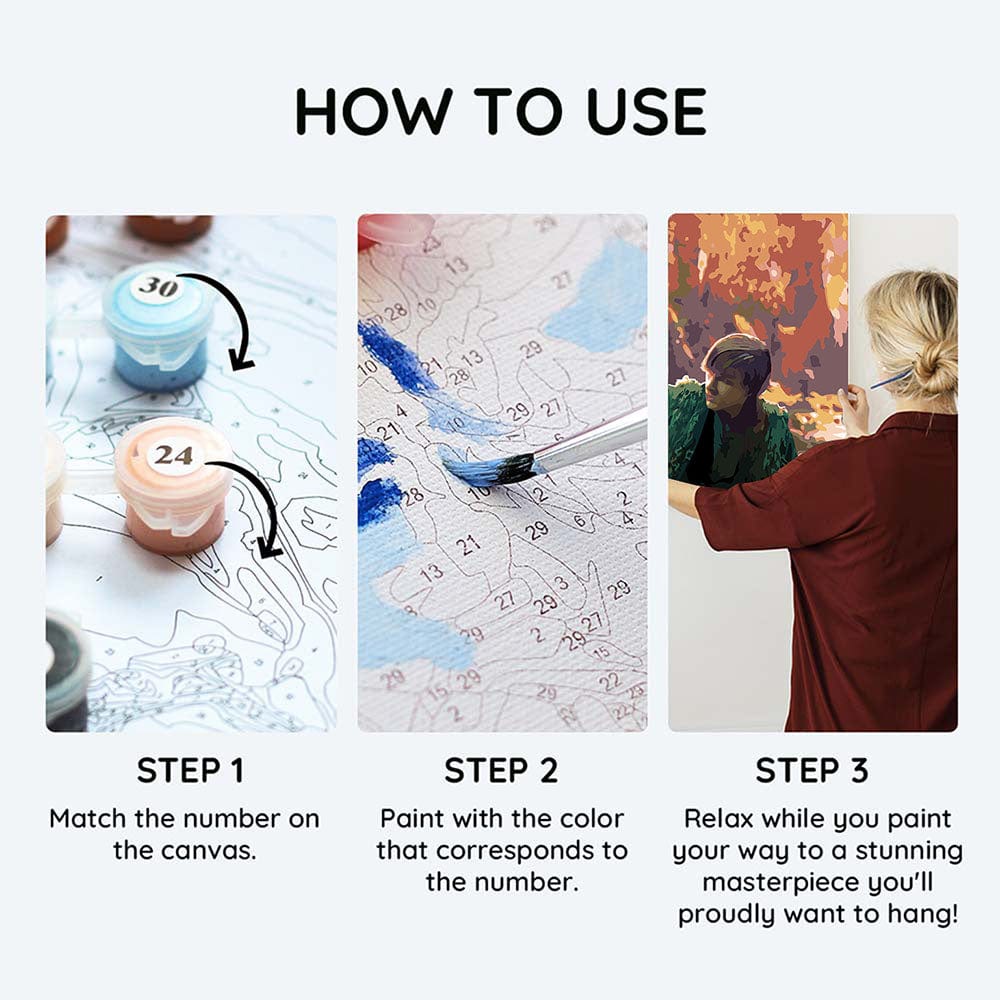 Painting By Numbers Kits 25.6" x 11.8" (65x30cm) This Is Berk - Paint By Numbers Kit