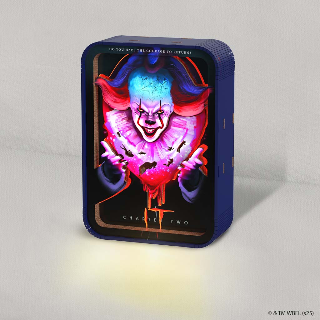 3D Holzpuzzle Pennywise Pennywise - 3D DIY Wooden Puzzle Night Lamp