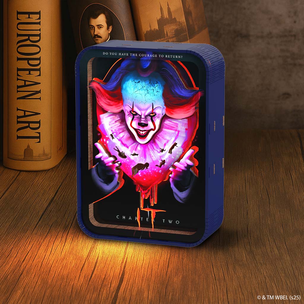 3D Holzpuzzle Pennywise Pennywise - 3D DIY Wooden Puzzle Night Lamp