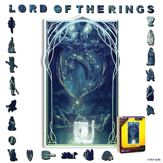 Animal Jigsaw Puzzle > Wooden Jigsaw Puzzle > Jigsaw Puzzle A4 + Wooden Gift Box Lothlórien - Wooden Jigsaw Puzzle