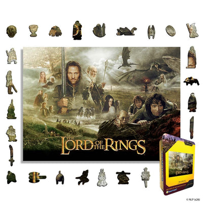 Wooden Jigsaw Puzzles A4 + Wooden Gift Box The Fellowship’s Journey – Wooden Jigsaw Puzzle