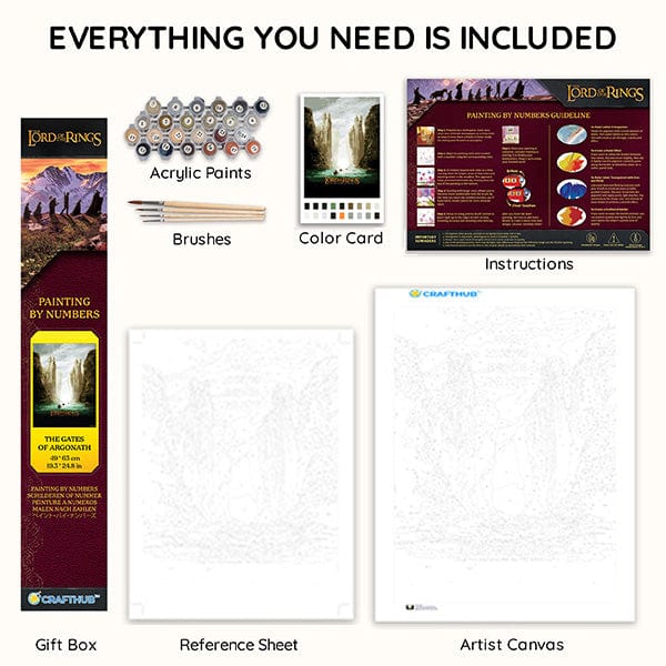 Animal Jigsaw Puzzle > Wooden Jigsaw Puzzle > Jigsaw Puzzle 17.7x23.6 inches / 45 x 60 cm The Gates of Argonath - Paint By Numbers Kit