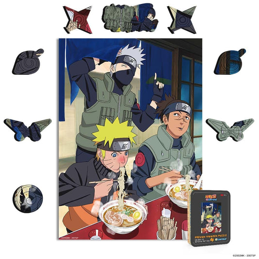 Wooden Jigsaw Puzzles A4 + Wooden Gift Box Ramen Time - Wooden Jigsaw Puzzle