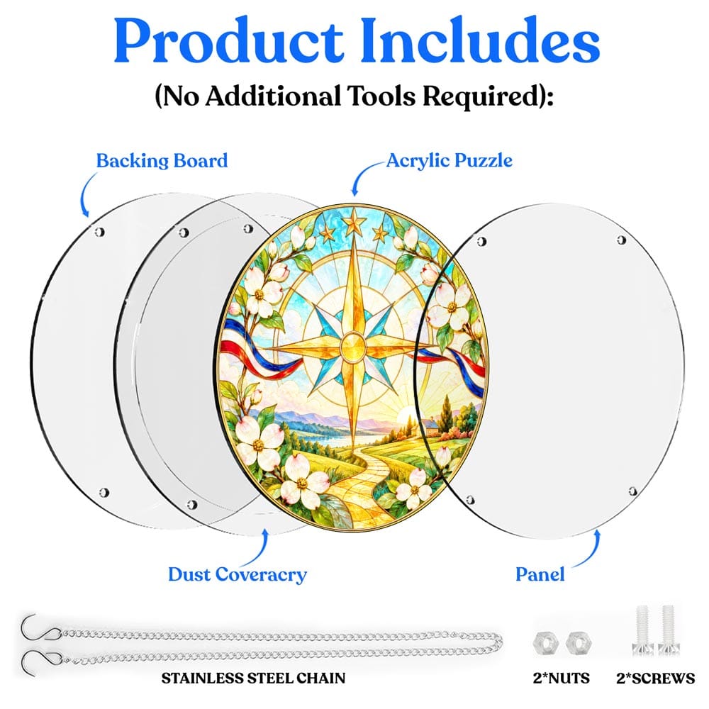 Acrylic Jigsaw Puzzle Acrylic Jigsaw Puzzle Suncatcher - Path of Promise