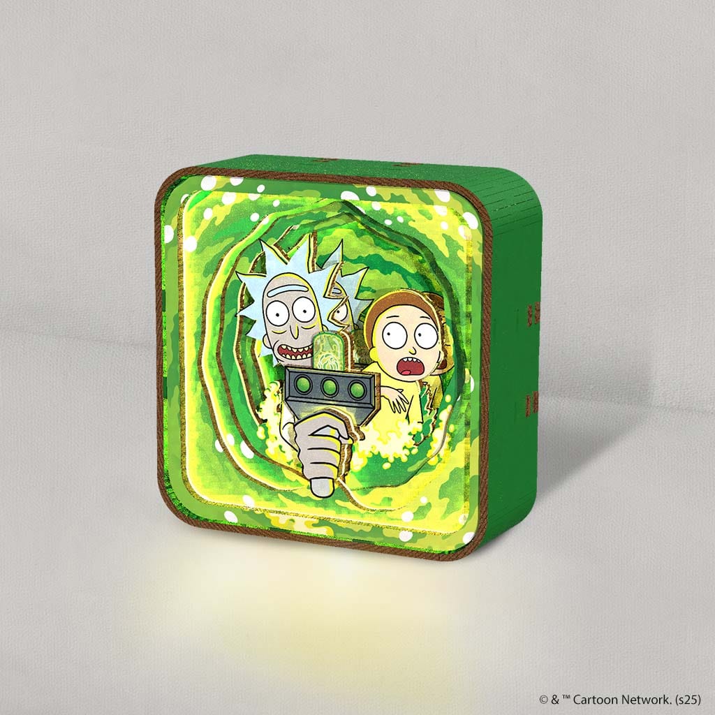 3D Holzpuzzle Rick and Morty Forever Rick and Morty Forever - 3D DIY Wooden Puzzle Night Lamp