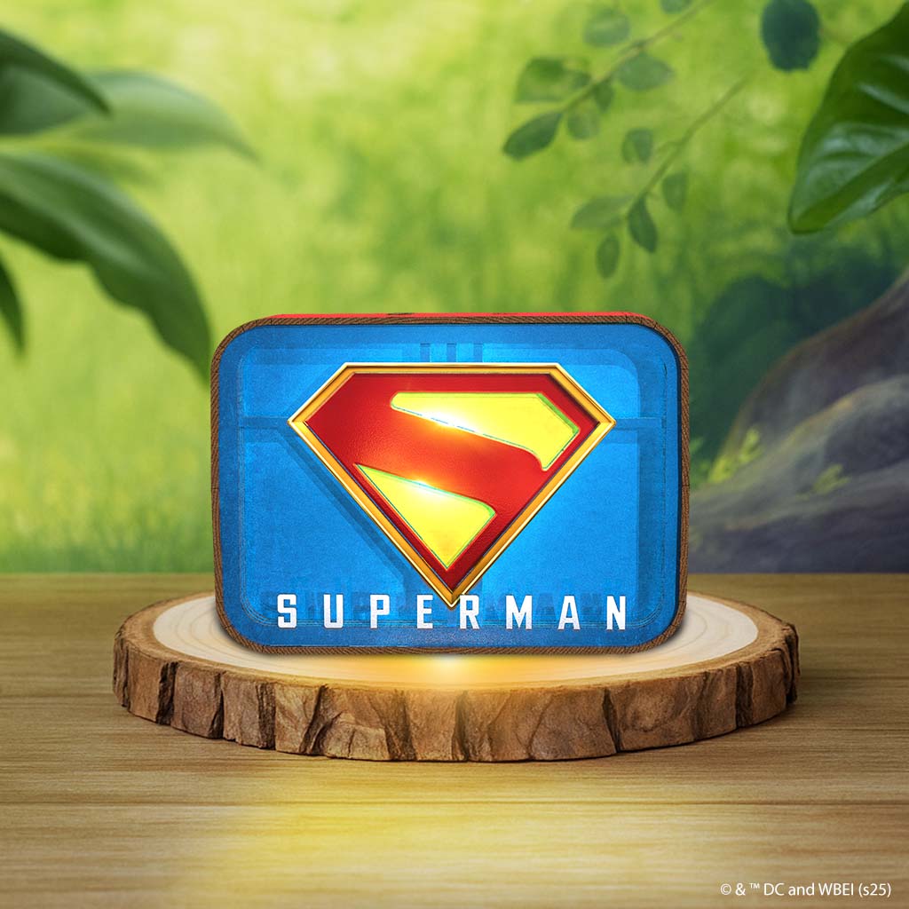 3D Holzpuzzle Superman Logo Superman Logo - 3D DIY Wooden Puzzle Night Lamp