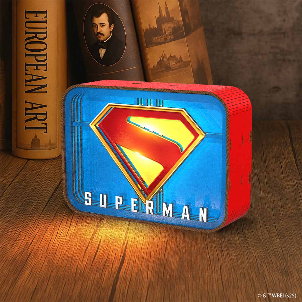 3D Holzpuzzle Superman Logo Superman Logo - 3D DIY Wooden Puzzle Night Lamp