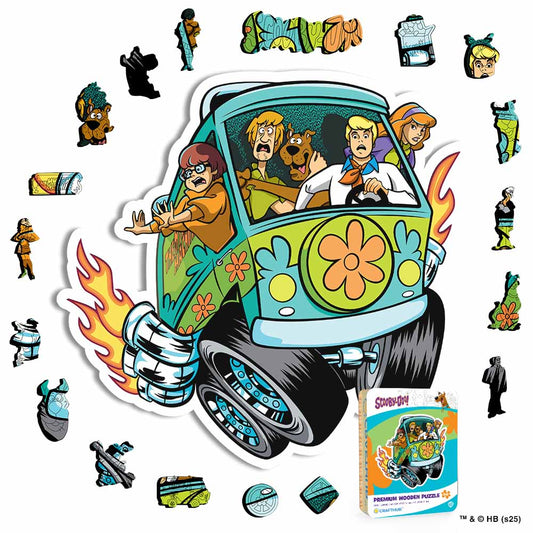 Animal Jigsaw Puzzle > Wooden Jigsaw Puzzle > Jigsaw Puzzle A4 + Wooden Gift Box The Mystery Machine - Wooden Jigsaw Puzzle