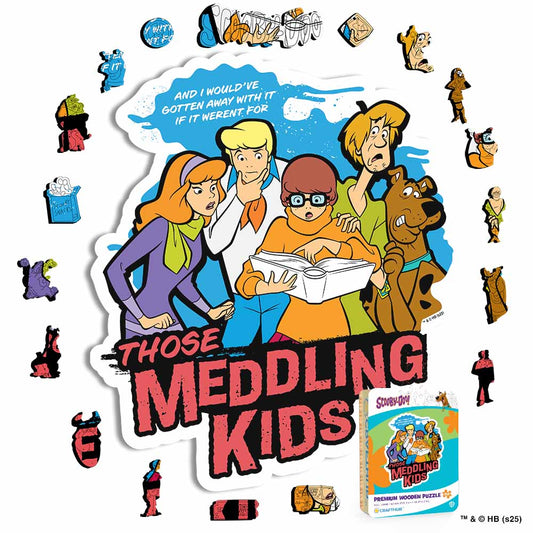 Animal Jigsaw Puzzle > Wooden Jigsaw Puzzle > Jigsaw Puzzle A4 + Wooden Gift Box Those Meddling Kids - Wooden Jigsaw Puzzle