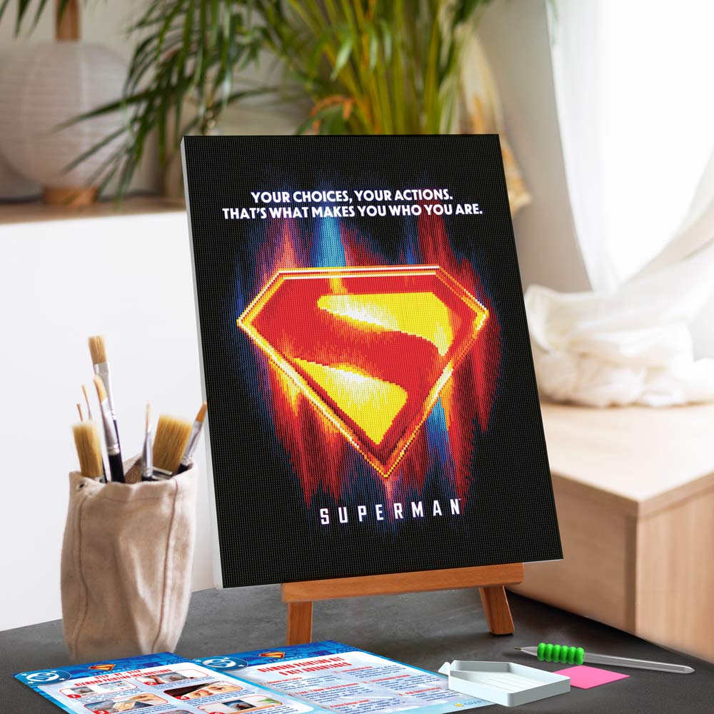 Diamond Painting Kits 17.7" x 21.7" / 45cm x 55cm Superman Logo - Diamond Painting Kit