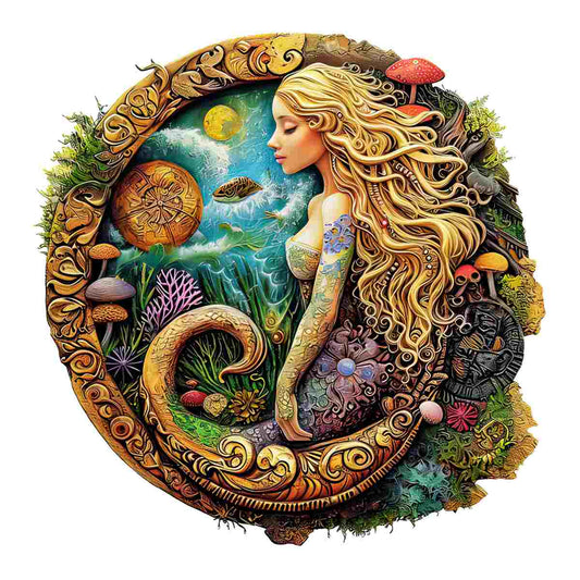 Animal Jigsaw Puzzle > Wooden Jigsaw Puzzle > Jigsaw Puzzle A5 Mermaid Secret Garden - Jigsaw Puzzle