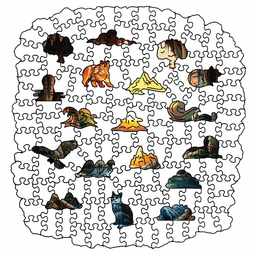 Animal Jigsaw Puzzle > Wooden Jigsaw Puzzle > Jigsaw Puzzle Hidden Sunset - Jigsaw Puzzle